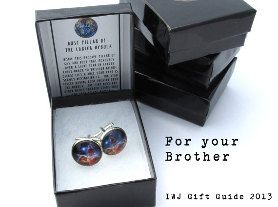 For your Brother- Major Tom space cufflinks!